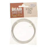 Beadsmith BWG12S 16 Gauge Silver Plated German Bead Craft Wire, 3m/9.8