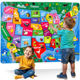 QUOKKA USA Felt Board for Kids 3-5 Years Old - Social Emotional Preschool Learning Activities for Ages 3-5 - Educational Flannel