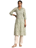 Libas Women'S Cotton Printed Regular Kurta (290550H Green