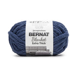Bernat Blanket Extra Thick Navy Yarn - 1 Pack of 21.12oz/598.74g - 100% Polyester - #7 Jumbo - 72 Yards for Knitting, Crocheting