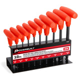 Powerbuilt 940202 THandle Ball End Metric Hex Key Wrench Set (10 Piece) (28mm)