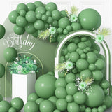 DECORATION BAZAR 50 Pieces Olive Retro Balloons for Decoration Balloons for Birthday, Anniversary, Mehndi, Wedding, Retirement