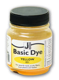 Jacquard Basic Dye .5oz - Yellow - The Perfect Solution for Hard to Dye Materials - Wood - Reeds - Straw - Paper - Leather - Hem