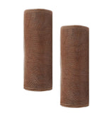 10 inch x 60 feet(20 Yards)-YYCRAFT Poly Mesh Ribbon for Decoration/Wreath Making Craft(Brown,No Metallic Foil)