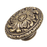 GlideRite Hardware 5710AB10 1.125 inch Diameter Classic Round Cabinet Knobs 10 Pack, Antique Brass Finish, 10 Count
