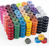 ilauke 210 pcs Bobbins Sewing Thread, SizeA Class15 Prewound Sewing Bobbins for Machine, 36 Colors Polyester Bobbin Thread Compa