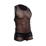 MOB FISHNET TANK TOP BLACK LARGE