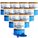 Organic Blue Spirulina Powder - 100% Pure Superfood Blue-Green Algae, Natural Food Coloring for Smoothies & Protein Drinks - Non