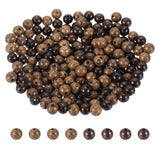 HARFINGTON 200pcs Round Wooden Beads, 6mm Dia Small Wood Beads for DIY Crafts, Bracelet, Wristlet, Necklace, Jewelry Making, Kha