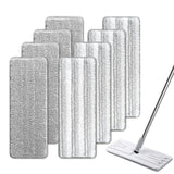 8 Pack Flat Mop Replacement Pads 13inch x 4.9inch Microfiber Mop Pads