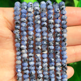 2 String 220PCS 3x5mm Natural K2 Color Beads for Jewelry Making, Songxi Facted Loose Gemstone Beads for DIY Bracelet Necklace Ma