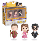 Wizarding World Harry Potter, Micro Magical Moments Year 4 Figure Set with Harry, Hermione, Viktor Krum & Display Case, Kids Toy