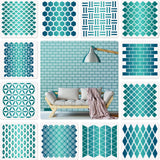 12 Sets Geometric Honeycomb Stencils Painting Art Templates Stencils for Scrapbooking Drawing Tracing DIY Furniture Wall Floor D