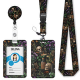ID Badge Holder with Lanyard, Lanyards for ID Badges ID Card Holder, Cute Badge Reel Badge Clip Retractable, Teacher Nurse Schoo