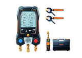 testo 550s AC Manifold Gauge Set - Manifold Gauges Hvac and Refrigeration - Incl. 2x testo 115i Pipe Clamp Thermometer, 1x testo
