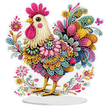 MEIYUDA Pumpkins Turkey Diamond Art Tabletop Kits, Thanksgiving Turkey DIY Special Shaped Crystal Desktop Diamonds Painting Kits