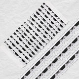 Hahafelt 10 Yards Black Lace Ribbon White Bow Lace Trim Ruffle Sewing Scalloped Ribbon for Gift Wrapping, Bows, Craft, DIY, Swag