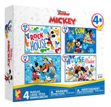 Ceaco - Disney - Mickey's Clubhouse - 4 X 1 Kids Multipack - Engaging Puzzle Perfect for Game Nights - Finished Size Varies