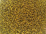 Seed Beads Size:11/0 50 gr / 1.76 oz (Gold Silver Lined)
