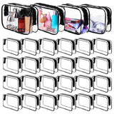 Molain 24 Pack Clear Makeup Bag, Waterproof Toiletry Bags, PVC Makeup Bags for Women, Organizer Case with Zipper for Travel Bath