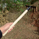 Snappsy Garden Rake Labor Saving Loosening Garden Tool For Family Backyard Household 6 Tines|Home Decoration Items For Living Ro