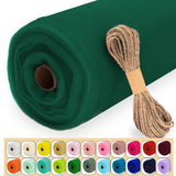 Luceinvita Hunter Green Tulle Fabric Roll, 54 x 40 Yards (120FT) Tulle for Christmas Wedding Decoration DIY Tutu Party Backdrop