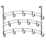 LYNK Professional Home Over Door Hooks Rack - 14 Hook Over Door Hanger - Over Door Towel Rack - Hanging Towels or Clothes - Bath