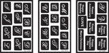 Over N Over Reusable Stencils 5x8 3/PkgAlphabet
