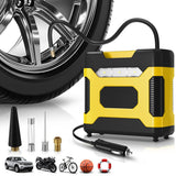 Auto Dynasty Digital Tire Inflator Portable Air Compressor, 12V DC 150 PSI Power Electric Car Tire Air Pump with LED Light and P