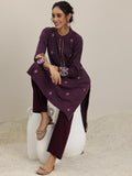 Libas Women'S Wool Regular Kurta (58143W_Burgundy Burgundy L
