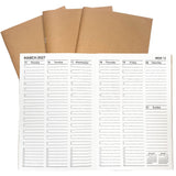 A5 Planner Jul 2026 Dec 2027, Travelers Notebook Inserts, Travelers Notebook Calendar, Vertical Design Weekly and Monthly Cale