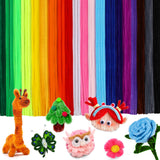 200 Pcs Pipe Cleaners, 20 Colors Creative Chenille Stems Pipe Cleaners Craft, Fuzzy Pipe Cleaners Bulk for Crafts, DIY Pipe Clea