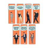 woopme 5 PCs K Pop Boys Quotes Magnetic Bookmark for Students Kids Book Lovers Readers Gift Magnetic Page Clips Folding
