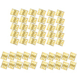 RZDEAL 50 PCS Mini Brass Hinges Hardware 180 Degree Rotation for Dollhouse Miniature Furniture Cabinet Closet(DIY)