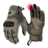 KEMIMOTO Tactical Gloves for Men, Touchscreen Motorcycle Gloves with Hard Shell & Palm Padding for Sports Motorcycle Cycling Tac