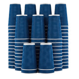 Lamosi 16 oz Coffee Cups - 90 Pack, Disposable Insulated Corrugated Paper Cups 16oz, Kraft Ripple Wall Cups for Hot Beverage or