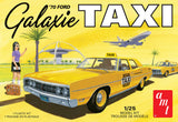 Round 2 Unknown AMT Ford Galaxie Taxi 1970 1:25 Scale Model Kit (AMT1243M)