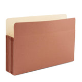 Staples Recycled Reinforced File Pocket, 5 1/4-inch Expansion, Legal Size, Brown, 20/Carton (ST418343-CCVS)