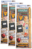 Paper House Productions Cardstock Sticker Sheet for Crafts, Scrapbooking & Collecting - School Days 3-Pack