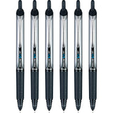 Pilot Precise V7 RT Refillable & Retractable Liquid Ink Rolling Ball Pens, Fine Point (0.7 MM), Black, 6Pack