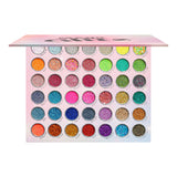 Kara Beauty Mega Glitz Pressed Glitter Palette - 42 Glitter Eyeshadow Shades for Face & Eye Makeup, Fine and Chunky Textures, Ma