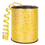 HimBen 500 Yards Glitter Star Yellow Curling Ribbon, 3/16 Balloon String for Gift Wrapping, Birthday Party and Christmas Festiva