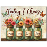 igoodom Diamond Art Kits for Adults, Faiths Hope Love Wishing Bottle Diamond Art Kits, Full Drill Round Flower Diamond Painting