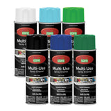 Color Care Spray Paint, 12 oz, 6-Pack (Cool Colors Mix: Dark Green, Light Green, Dark Blue, Light Blue, Gloss White, Gloss Black