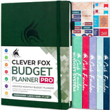 Clever Fox Budget Planner Pro - Financial Organizer + Cash Envelope Budget System. Monthly Finance Journal, Expense Tracker & Pe