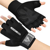 RDX Weight Lifting Gloves Gym Fitness Workout, Anti Slip Padded Full Palm Protection, Ultra Ventilated, Bodybuilding Strength Tr