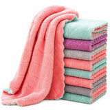 Zollyss Microfiber Cleaning Cloths for Kitchen, Car & Home, Highly Absorbent LintFree Reusable Cleaning Towels for Glass, Stain