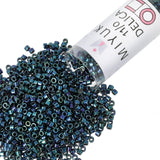 Miyuki Delica Seed Beads - Size 11/0 (1.6 mm), DB1005, Metallic Purple/Gold Iris, 7.2 g, Approx. 1440 Beads, Made in Japan