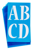 Westcott LetterCraft Stencil, Nueva Font, 4Inch Characters (SN4C/15830),Blue