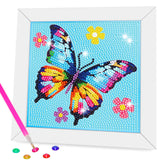 Nardoll Diamond Art Kits with Wooden Frame - Crafts for Girls - Dimond Art Paintings - Arts and Crafts - GEM Art Supplies for Bo